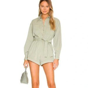 Lovers and friends Kourtney Romper in Light Green